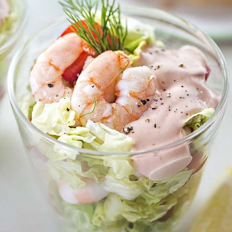 Prawn Cocktails with Chilli Pepper Vodka dressing