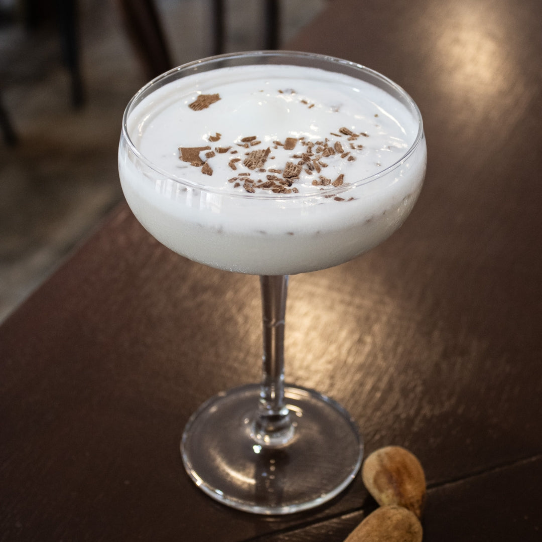 Bunya Bliss cocktail with chocolate and vanilla ice cream