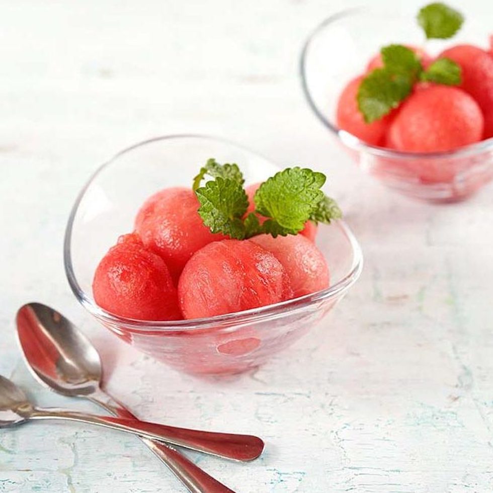 Watermelon balls infused with Lilly Pilly Gin